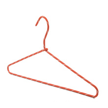 Wholesale space saving Non Slip Display Cheap Clothing Rope Covered Hanger Braided Cord Wire Hangers